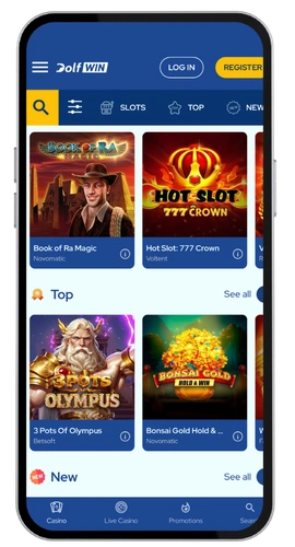 Dolfwin Casino registreren 